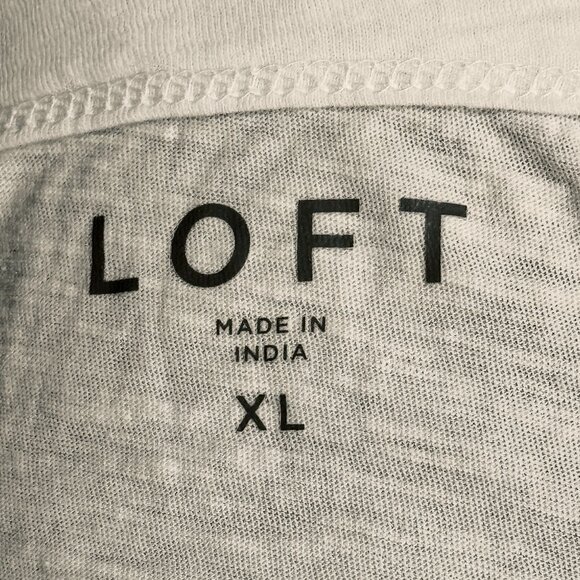 XL LOFT White Amalfi Coast Everyday Crew Tee / T-Shirt, Italy Graphic, NWOT - Picture 6 of 6